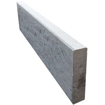 Graue Rasenkante 100x25x6 cm
