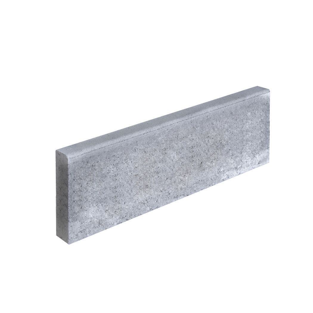 Grauer Beton Tiefbordstein