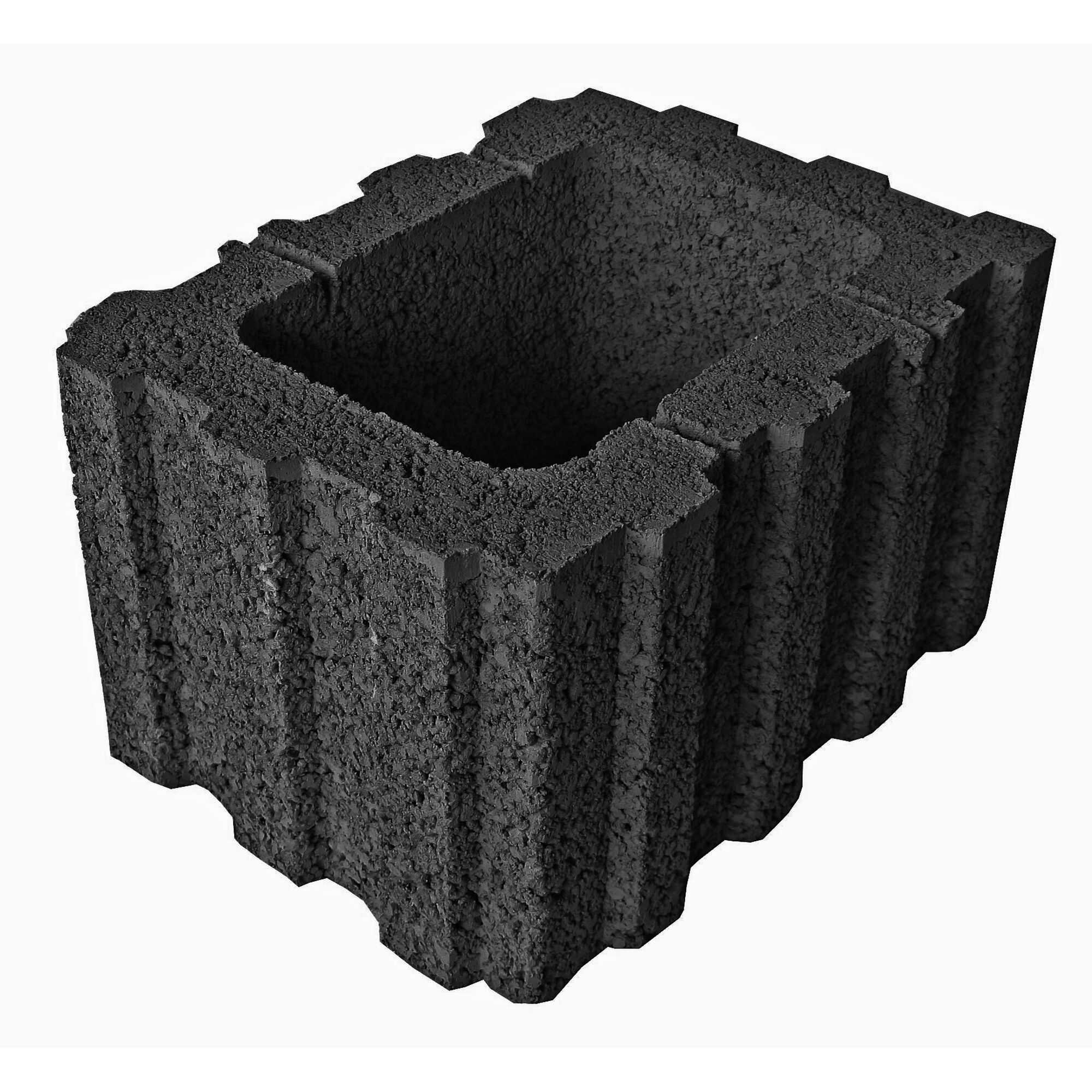 Anthrazitfarbener Mauerstein Ratioflor 30 x 40 x 25 cm