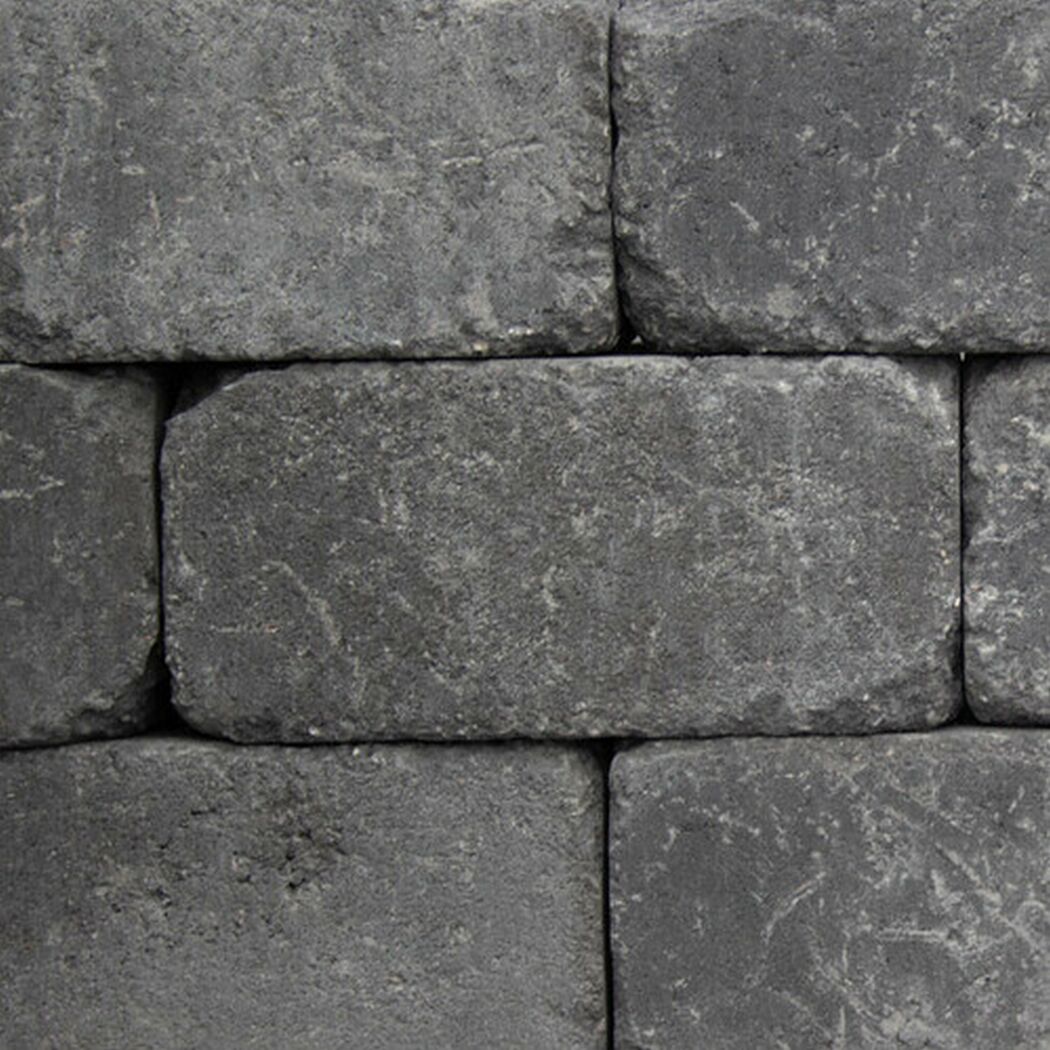 Anthrazitfarbene Verona Mauer