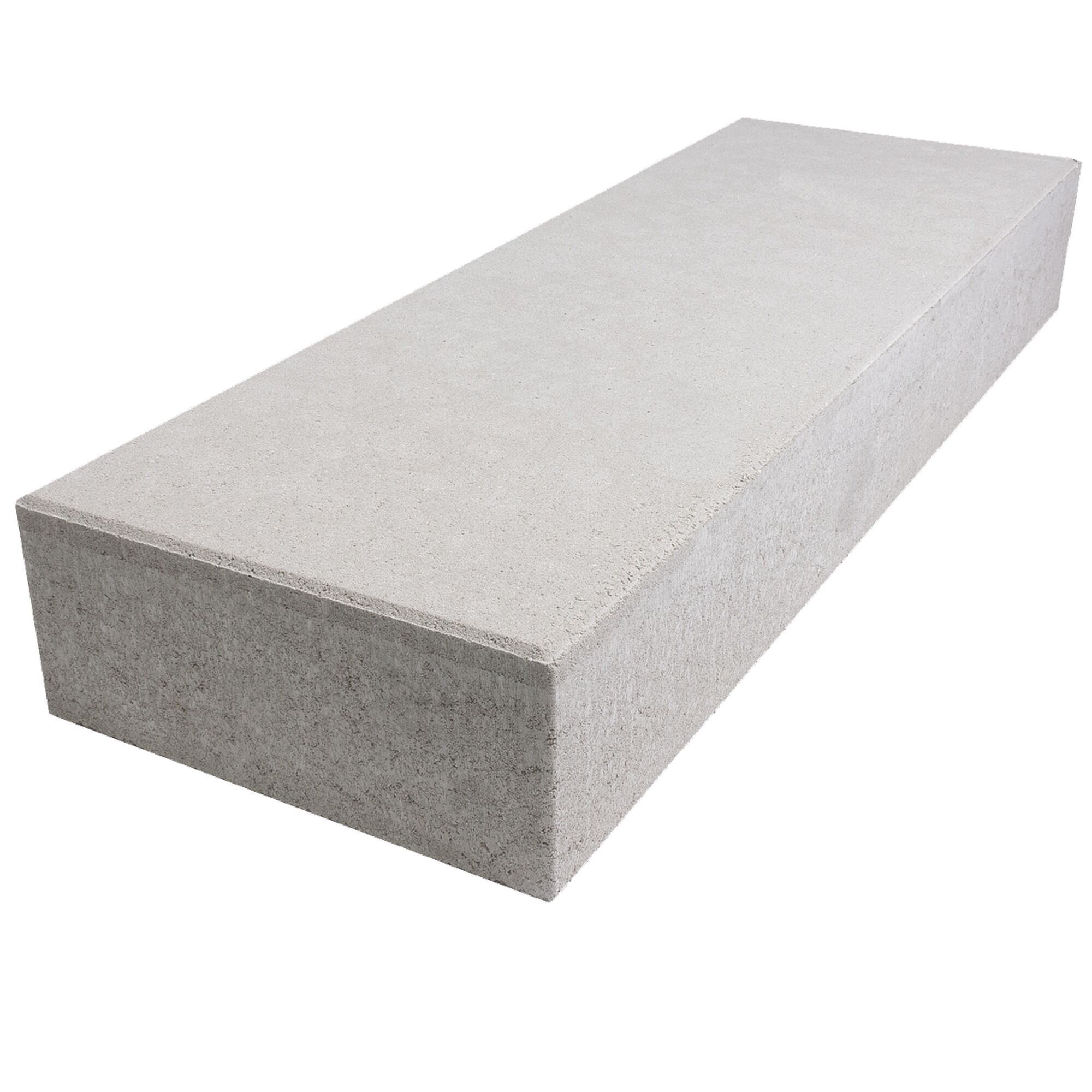 Graue Blockstufe 100 x 35 x 15 cm