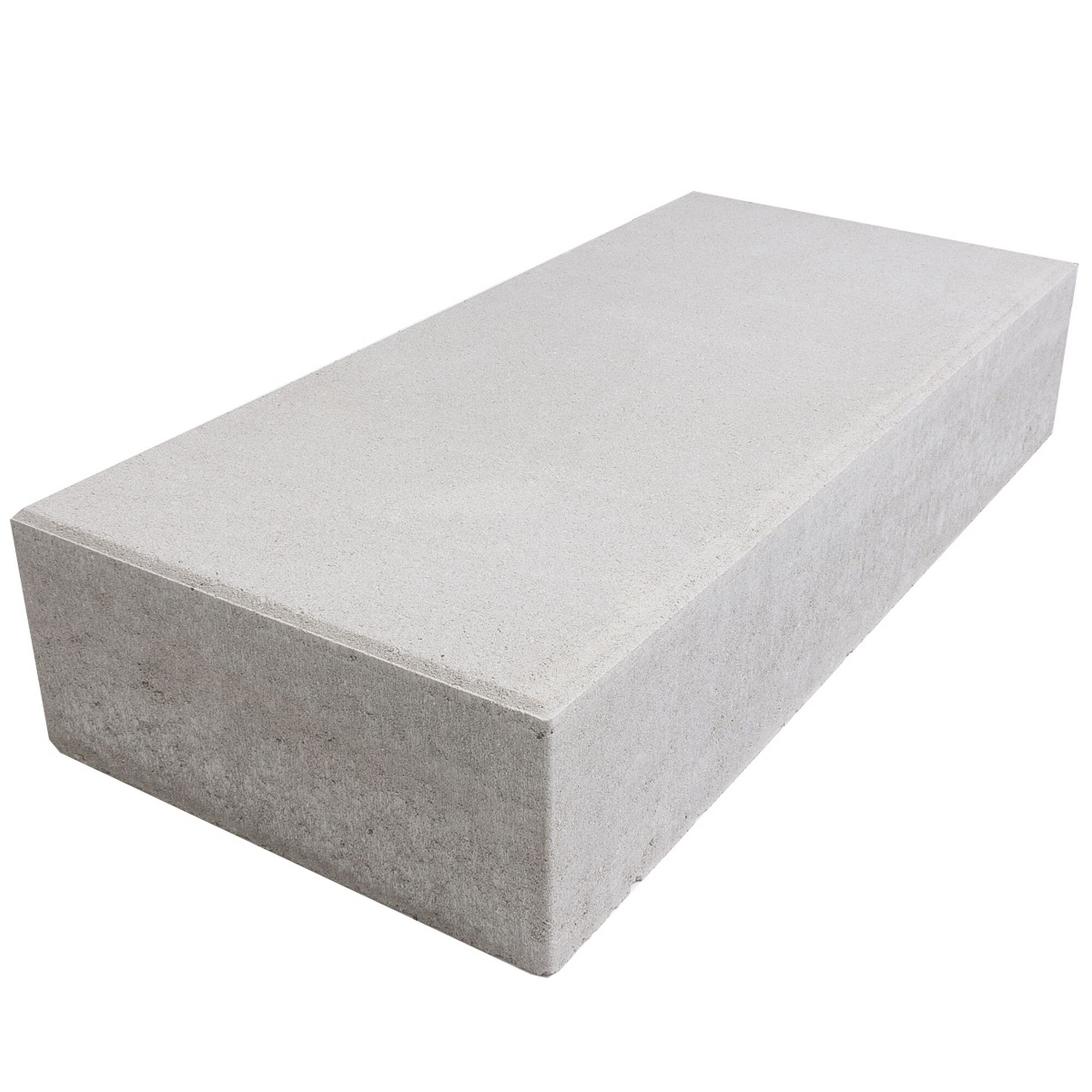 Graue Blockstufe 75 x 35 x 15 cm
