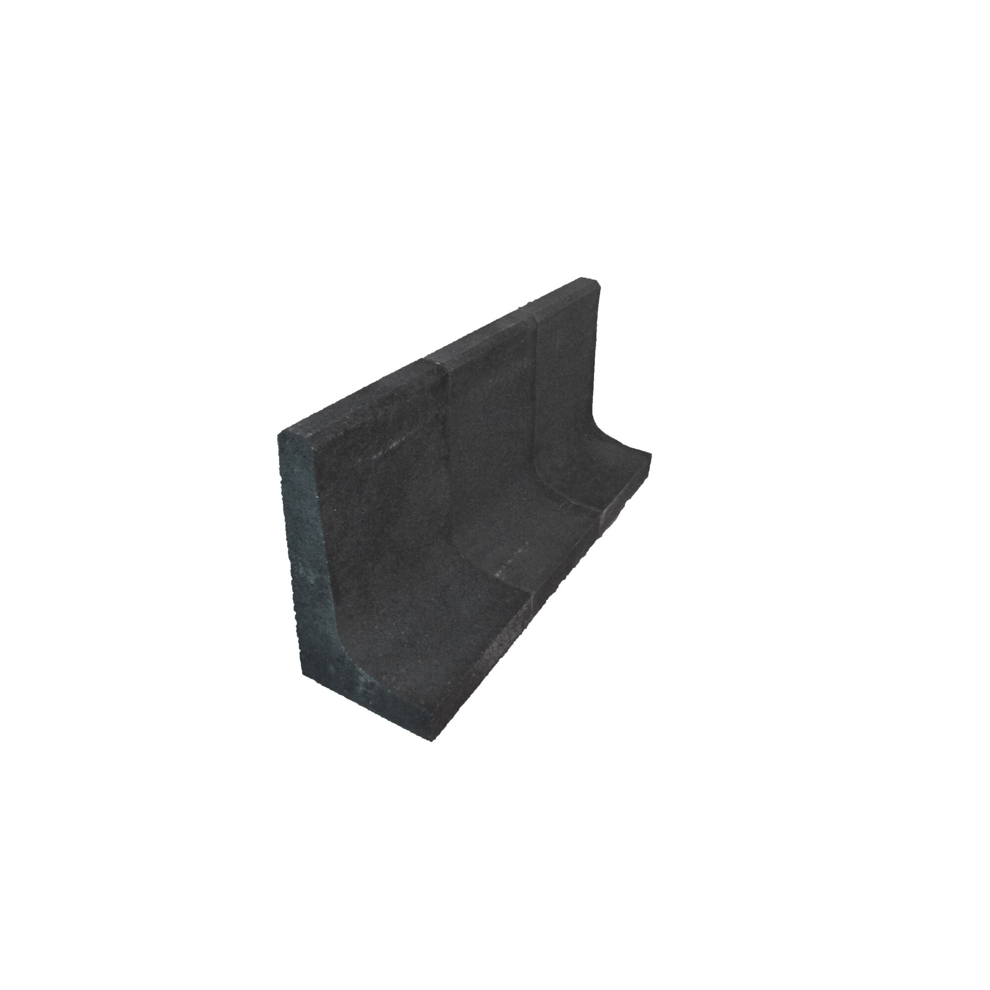 Anthrazitfarbener L-Stein