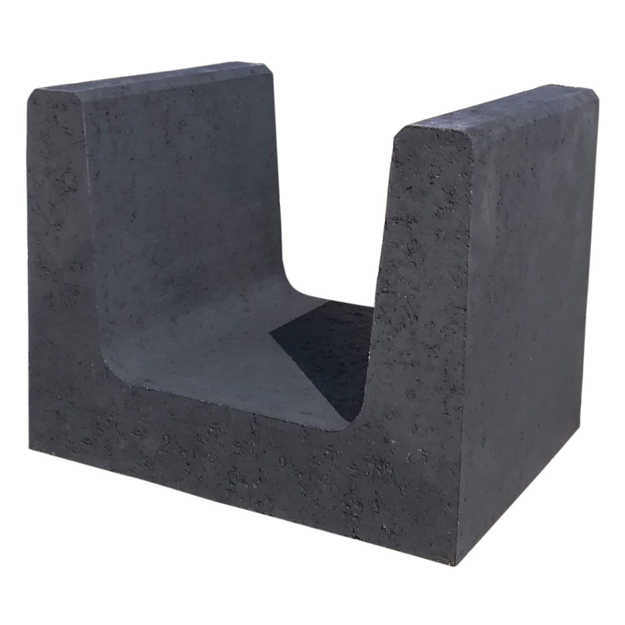 Anthrazitfarbener U-Stein