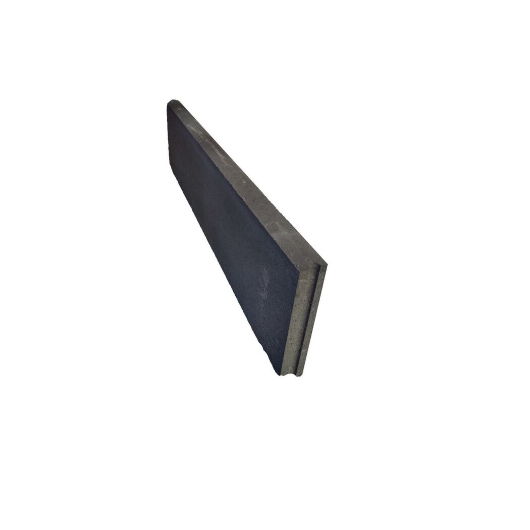 Anthrazitfarbene Rasenkante 50x15x5 cm
