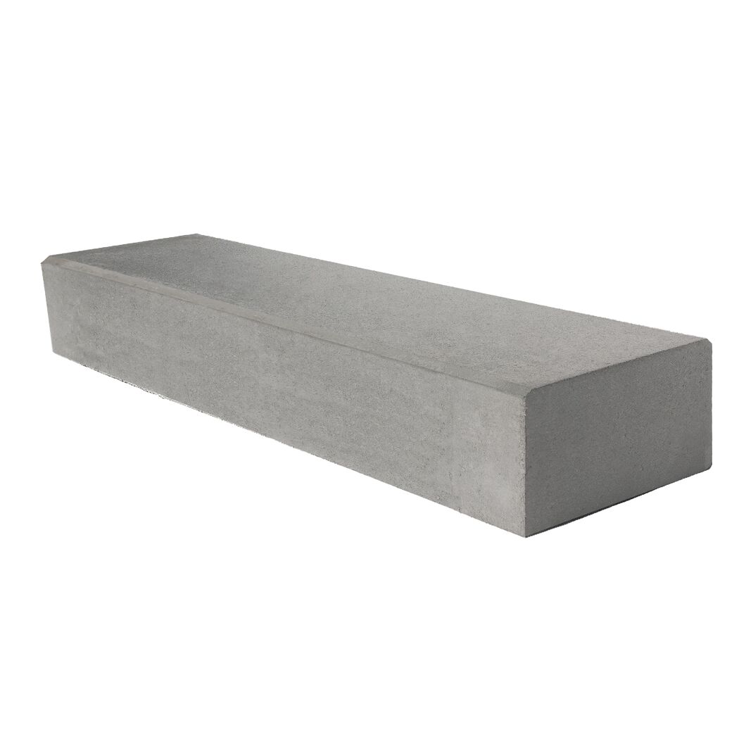Hohlblockstufe Beton grau 120 x 32 x 16
