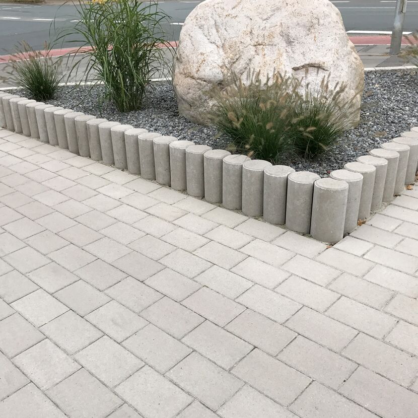 Kleinpalisade Beton grau 100 x 15 x 15 cm