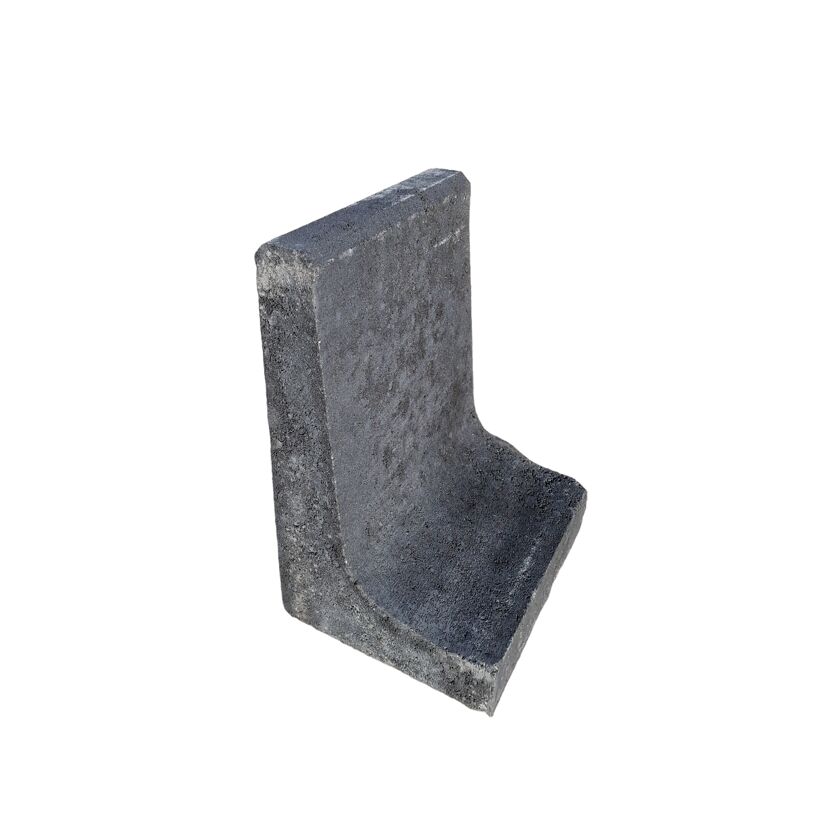L-Stein 'Mini' Beton anthrazit 35 x 25 x 20 x 5 cm