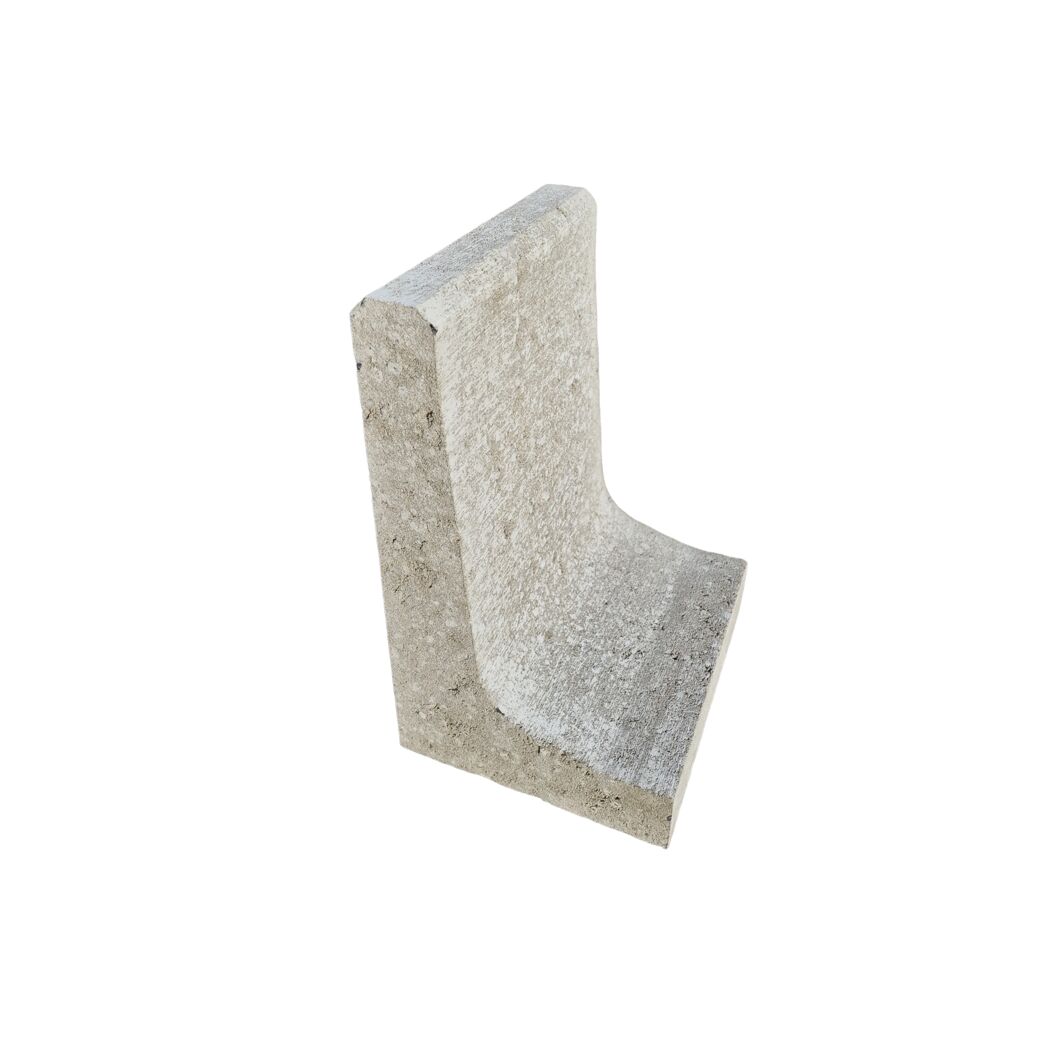 L-Stein 'Mini' Beton grau 35 x 25 x 20 x 5 cm