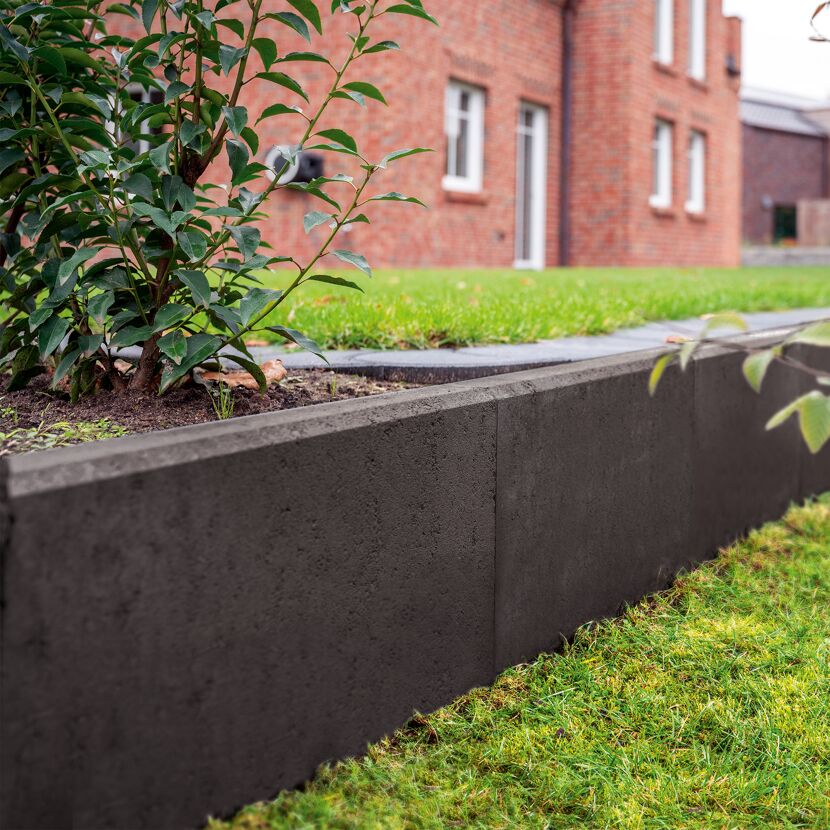 L-Stein Beton anthrazit 40 x 50 x 30 x 7 cm