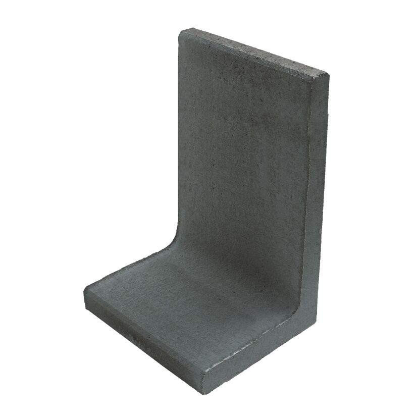 L-Stein Beton anthrazit 80 x 50 x 50 x 7 cm