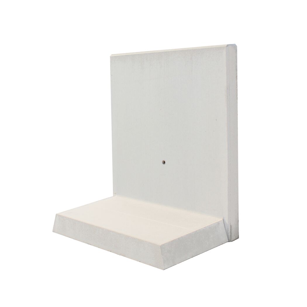 L-Stein Beton bewehrt grau 105 x 100 x 60 x 8 cm
