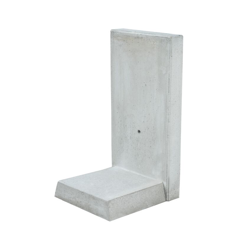 L-Stein Beton bewehrt grau 105 x 50 x 60 x 12 cm