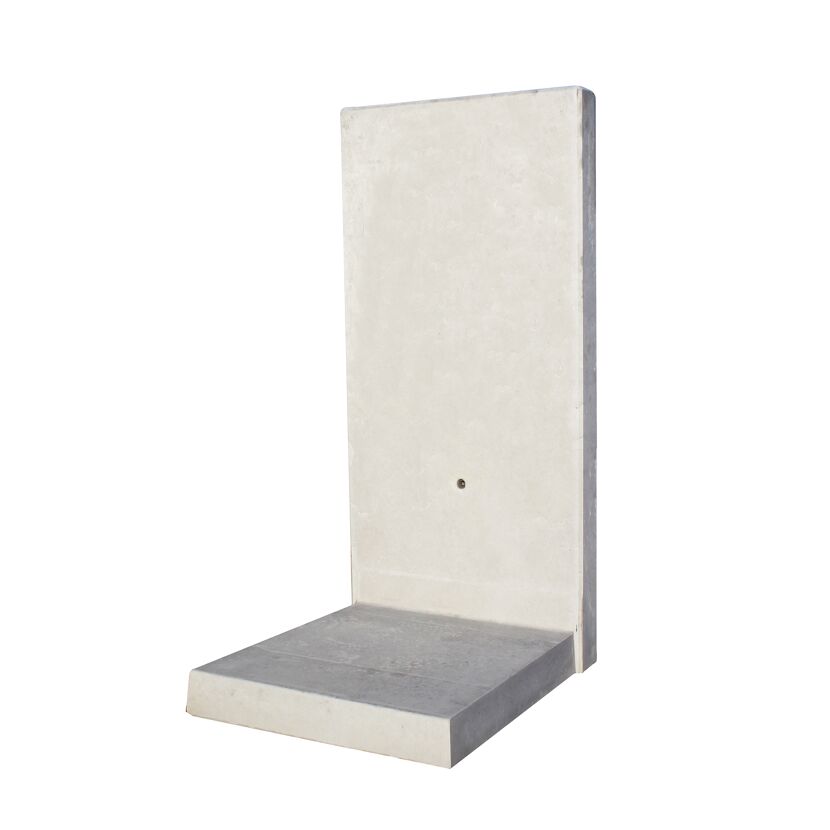 L-Stein Beton bewehrt grau 155 x 50 x 85 x 12 cm