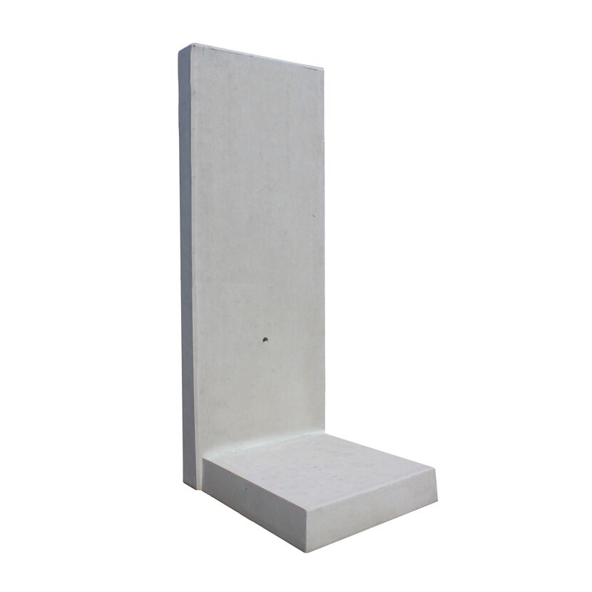 L-Stein Beton bewehrt grau 205 x 50 x 115 x 12 cm