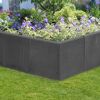 L-Stein Ecke Beton anthrazit 50 x 50 x 50 x 7 cm