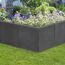 L-Stein Ecke Beton anthrazit 50 x 50 x 50 x 7 cm