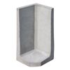 L-Stein Ecke Beton grau 80 x 50 x 50 x 7 cm