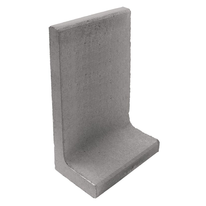 L-Stein Beton grau 80 x 50 x 50 x 7 cm