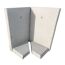L-Stein Ecke Beton bewehrt grau 90 x 155 x 100 x 8cm