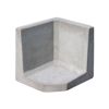 L-Stein Ecke Beton grau 50 x 40 x 40 x 7 cm