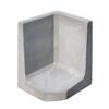 L-Stein Ecke Beton grau 60 x 40 x 40 x 7 cm