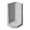 L-Stein Ecke Beton grau 80 x 40 x 40 x 7 cm