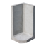 L-Stein Ecke Beton grau 80 x 40 x 40 x 7 cm