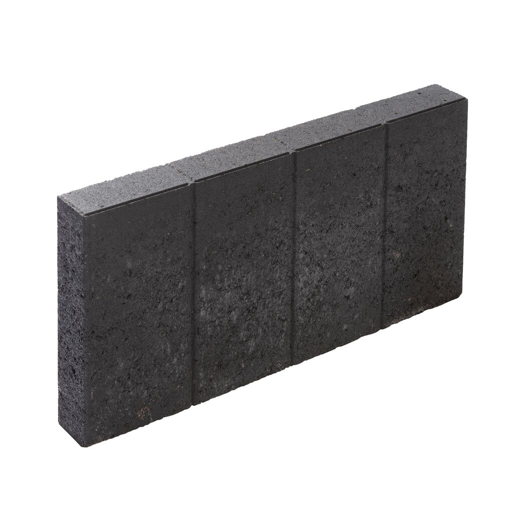 Palisaden Bordstein Beton anthrazit 50 x 25 x 6 cm