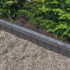 Palisaden Bordstein Beton anthrazit 50 x 25 x 6 cm