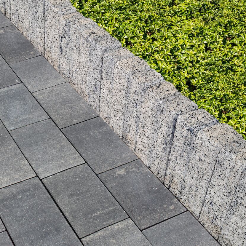 Mauerstein 'T-Wall Pico' Beton granitfarben 30 x 10 x 10 cm