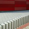 Verbundpalisade Beton grau 120 x 20 x 20 cm