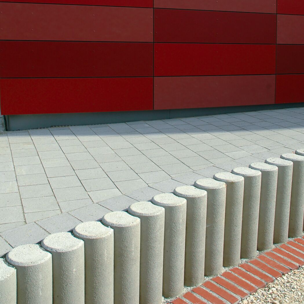 Verbundpalisade Beton grau 120 x 20 x 20 cm