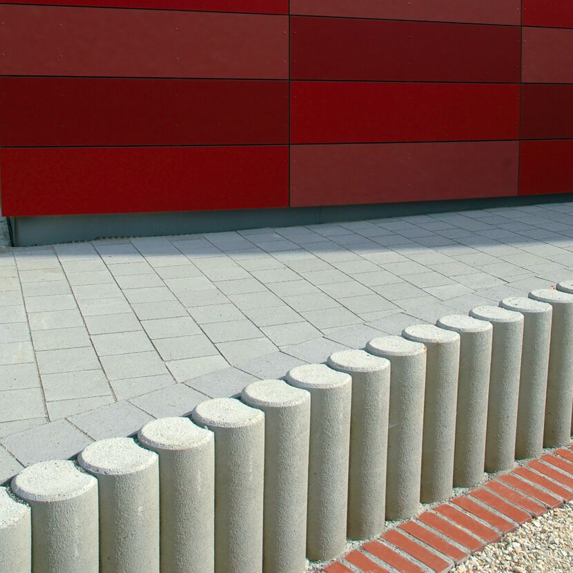 Verbundpalisade Beton grau 150 x 20 x 20 cm