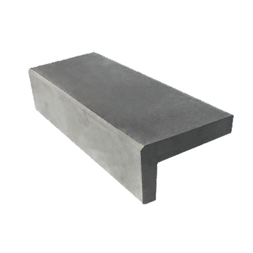 Winkelstufe Beton grau 100 x 32 x 18 cm
