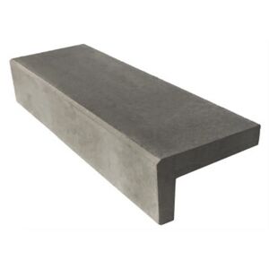 Winkelstufe Beton grau 80 x 32 x 18 cm