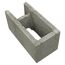 Anfangs- und Endstein-Set grau 50 x 30 x 25 cm und 25 x 30 x 25 cm