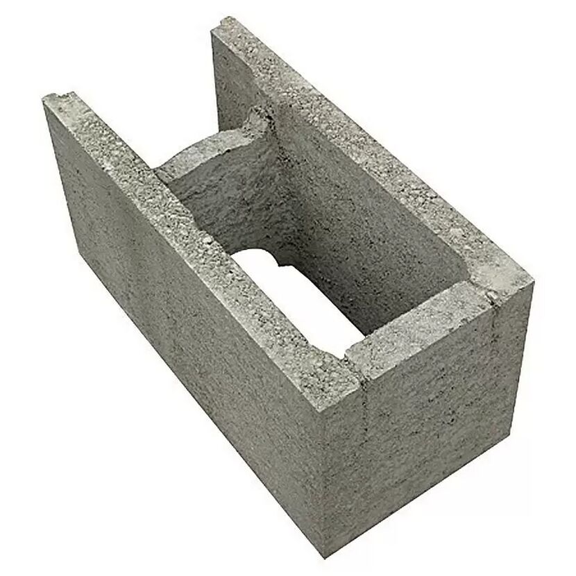 Anfangs- und Endstein-Set grau 50 x 30 x 25 cm und 25 x 30 x 25 cm