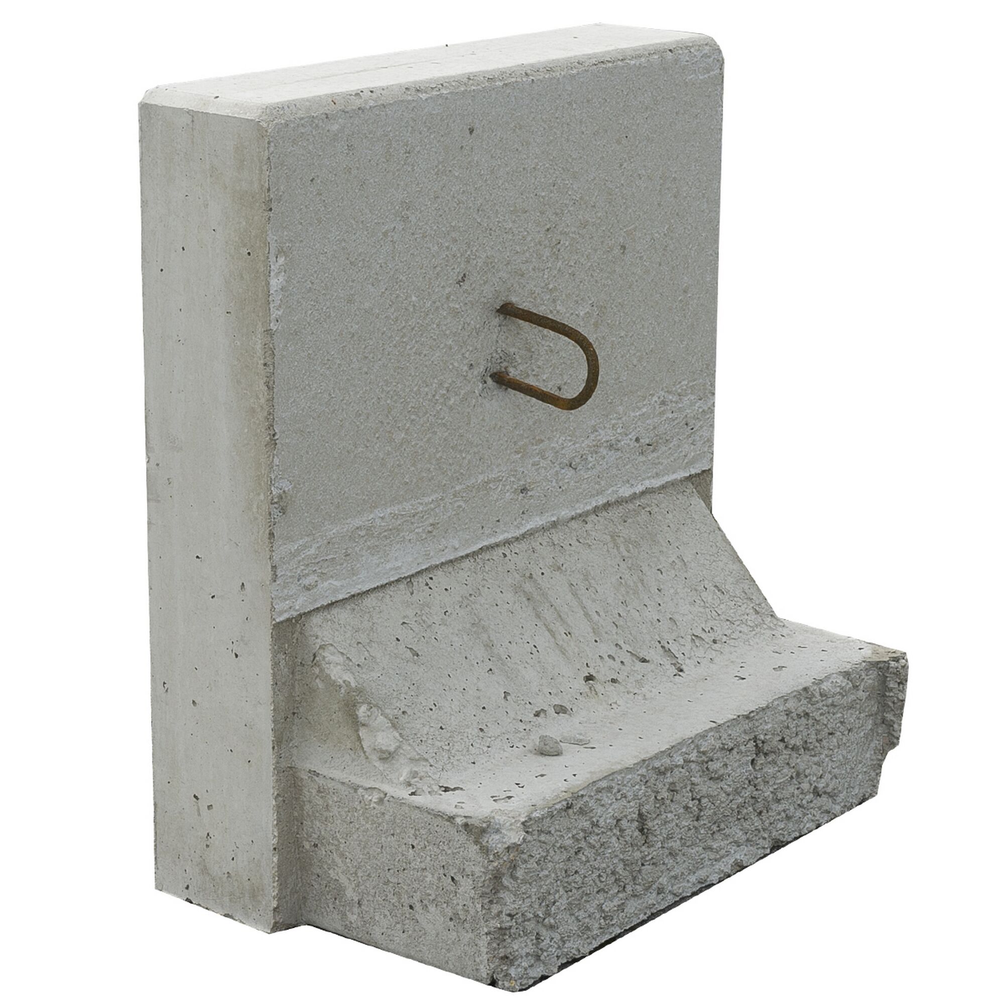Grauer Betonstützwinkel