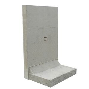 L-Stein Beton grau 95 x 50 x 180 cm