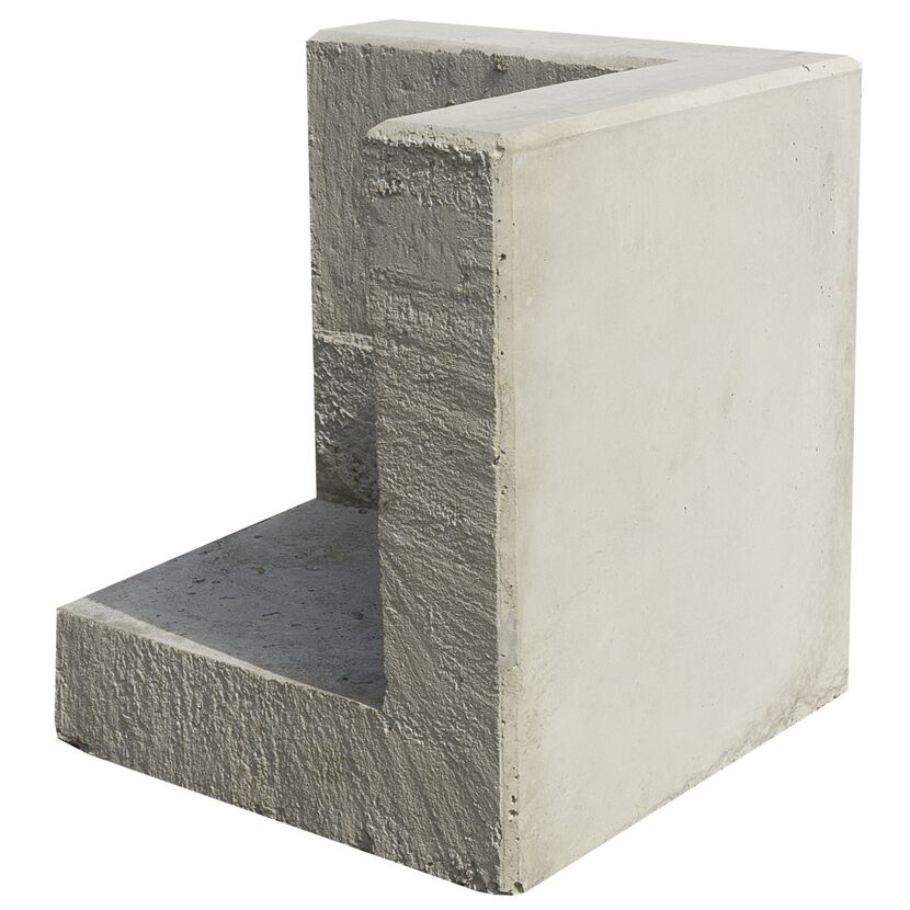 Grauer Stützwinkel aus Beton