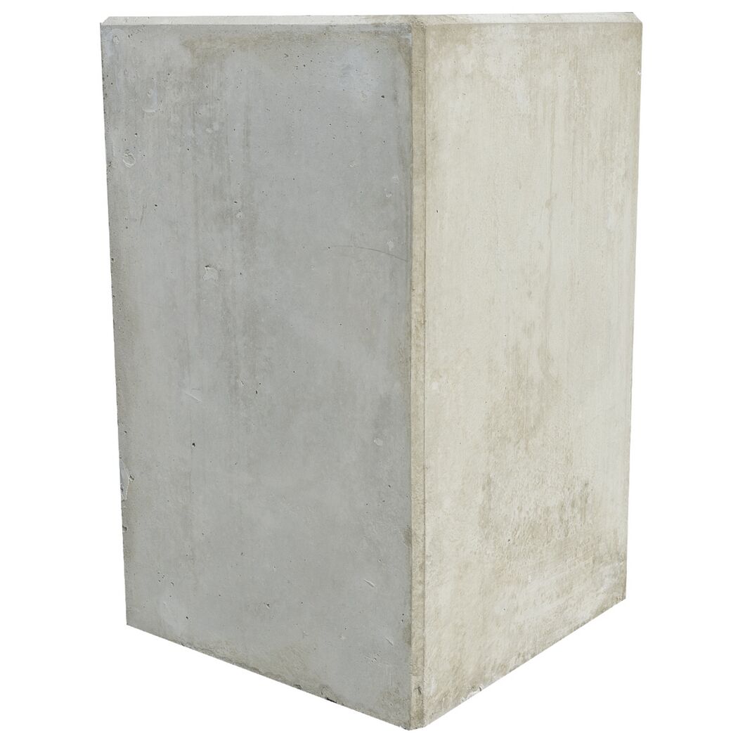 Grauer Beton Stützwinkel