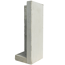 L-Stein Ecke Beton grau 50 x 50 x 155 cm
