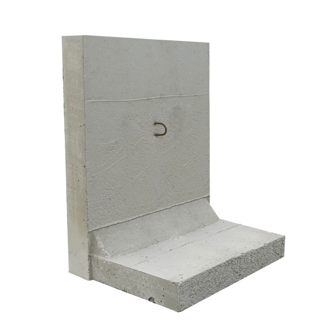 Grauer Betonstützwinkel