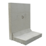 L-Stein Beton grau 45 x 100 x 80 cm