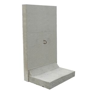 L-Stein Beton grau 90 x 100 x 180 cm