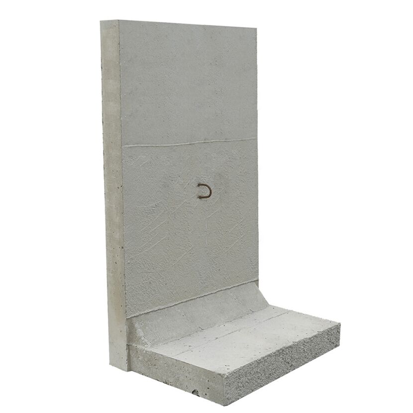 Grauer Betonstützwinkel