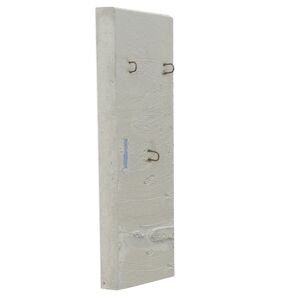 L-Stein Ecke Beton grau 100 x 100 x 205 cm