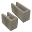 Schalungsstein Beton grau 49,6 x 17,5 x 24,8 cm