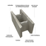 Anfangs- und Endstein-Set 50 x 24 x 25 cm und 25 x 24 x 25 cm